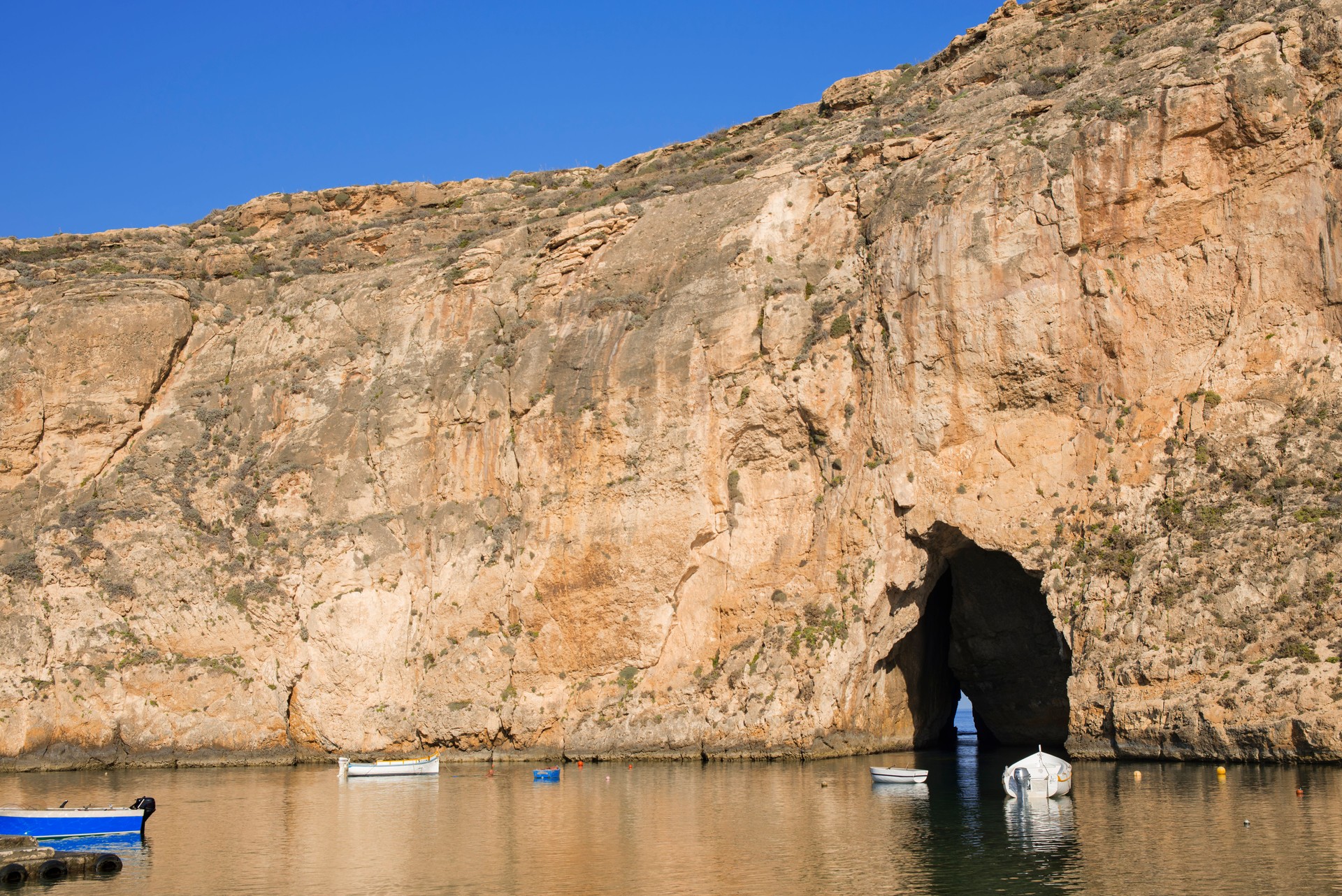 Near by Azure window and Blue Hole, Gozo, Malta.